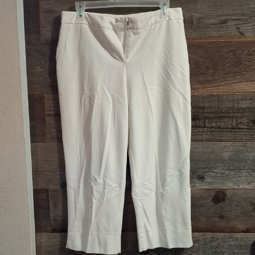 New York & Company Cream Ankle Pants #2